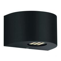 Reality - Luminaires de jardin, Applique de jardin moderne Rosario Noir en Plastique, trio