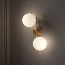 Millumine - Applique Roxanne Laiton Mat Tige 2 Globes