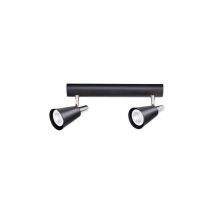 Applique Saillie, murale pour 2 ampoules GU10 - Noir