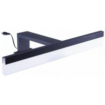 Applique de salle de bain 78cm Noire (16W 1280lm 4000K IP44) - Voltman