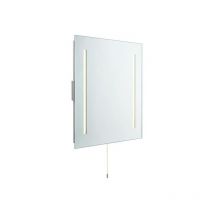Saxby Lighting - Saxby Glimpse - Applique murale à 2 ampoules led pour rasoir de salle de bain, verre miroir, argent mat IP44