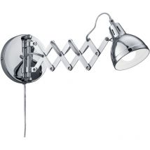 Trio Lighting - Applique, Applique filaire Scissor Chrome en Metal, trio