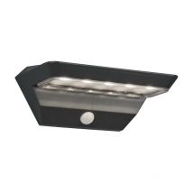 Frankystar - Applique solaire extérieure led Mendoza rechargeable anthracite avec capteur de mouvement IP44 L.22cm