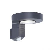 Diso P9067-PIR gr Lampada led per esterno con rilevatore di movimento 2 w Antracite - Lutec