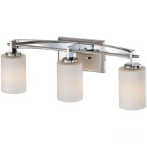 Elstead - Taylor - Lampe à 3 lumières au-dessus du miroir - Fini chrome poli IP44, G9