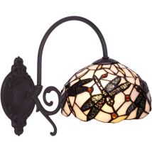 Applique Tiffany avec bras diamètre 20cm Série Pedrera
