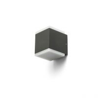 Rendl Light - Applique tiras ii gris anthracite acrylique 230V led 2x6W IP54 3000K