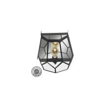 Fabrilamp - Appliquer la lentille 1xe27 noir 25x26x16 Cm