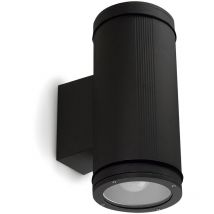 Dopo - Applique tramuntana IP65 E27 2x20W up-down Noir - Negro