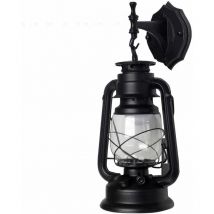Senderpick - Appliques murales, Vintage Vintage lanterne lanterne lampe murale lanterne (noir)