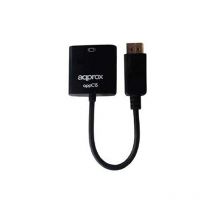 Approssimativamente appC15 - Adattatore di cavo (DisplayPort, VGA, maschio/femmina, nero, ABS sintetico, 2,76 Gbit/s)