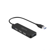 Hub 3 porte usb 2.0 + 1 porta usb 3.0 nero approx