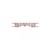 Deco Fer Forge - Appui de fenêtre en Fonte d'époque 1280X200mm