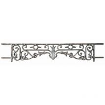Deco Fer Forge - Appui de fenêtre en Fonte d'époque 1500X240mm