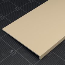 Mon Marché Déco - Appui De Fenêtre Pvc L. 40 Cm X Ép. 9 Mm - Sable - 120 Cm