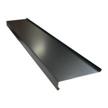 Appui de fenêtre avec relevé 15/10eme 2m - 280mm - RAL9005 Aluhome