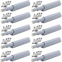 Appuyez pour ouvrir magnétique loquets Fermetures magnétiques push-open ouvre et ferme la porte avec une simple pression (10 pièces),--