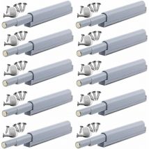Loquets Magnétiques Push-Open - Fermetures Magnétiques pour Portes, Facile à Ouvrir (10 pièces)