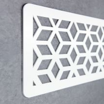 Cabecero Cama Decorativo Económico en pvc - Tipo Forja. Modelo - France, 200cm x 60cm-Negro - Aprint Decor