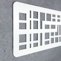 Aprint Decor - Cabecero Cama Decorativo Económico en pvc - Tipo Forja. Modelo - Portugal, 200cm x 60cm-Negro