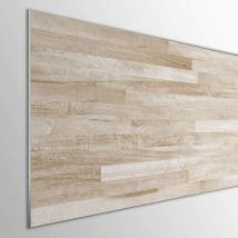 Mega Decor - Cabecero Cama pvc 5mm Decorativo Económico. Modelo - Allanton (135x60cm, Marrón Claro)