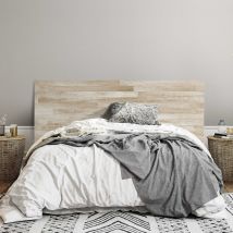 Mega Decor - Cabecero Cama pvc 5mm Decorativo Económico. Modelo - Allanton (135x60cm, Marrón)