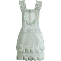 Apron, Reusable Model Women Apron Washable Women Apron Soft Texture for Kitchen (Color : Green) - Csparkv