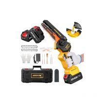 Seesii - aprotii Mini Kettensäge mit Akku 8000mAh 6 Zoll Astsäge Akku mit 800W Bürstenloser Motor Automatischer Öler & Werkzeuglose Kettenspannung