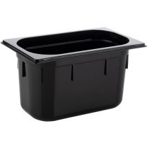 APS - 82074 gn 1/4 Contenitore Gastronorm, in policarbonato, dimensioni 264 x 162 mm/altezza 150 mm/volume 3,7 litri, nero