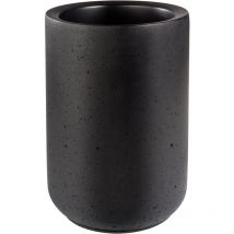 Element portabottiglie in cemento - con parte inferiore che protegge i mobili - per bottiglie da 0,7-1,5 litri - ø 12/10 cm, altezza 19 cm, nero - APS