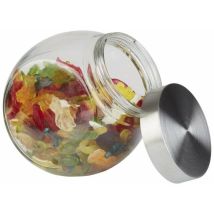 Pot En Verre Avec Couvercle 12,5 X 19 Cm, H: 18 Cm Glas, Acier Inoxydable - Aps