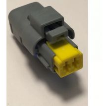 211PC022S8049 Conector automotriz hembra 2P - sicma 1.5 - Gris/Azul/Amarillo - Aptiv