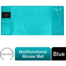 Aquarius - aq Multifunctional Office Desk Mouse Mat Eco-Friendly pvc+ds Materials - Blue