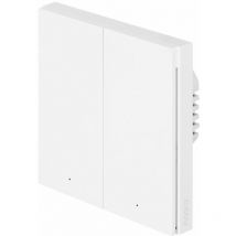 Aqara - Interrupteur Mural Intelligent H1 eu (Double boutons, Avec neutre), Équipée de Zigbee 3.0 hub, de l'Interrupteur à Télécommande, est