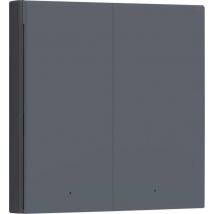 Aqua - Aqara Commutateur mural sans fil WS-EUK04-G gris Apple HomeKit, Alexa, Google Home Y308043