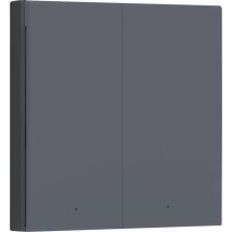 Aqua - Aqara Smart Interrupteur Mural H1 Eu - Interrupteur Double Sans Cable Neutre, Zigbee 3.0, Gris