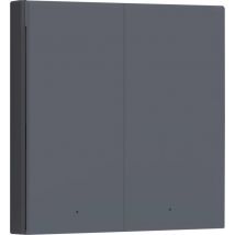 Aqua - Aqara Commutateur mural sans fil WS-EUK02-G gris Apple HomeKit, Alexa, Google Home Y308033