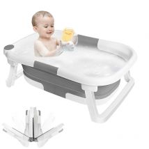 Baignoire Bebe Pliable pp+tpe 63x43x20cm Gris - Aqrau