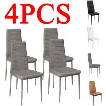 Chaise de salle à manger horizontale Chaises de Salle à Manger, sgs Tested, Gris - Gris Lot de 4 - Aqrau