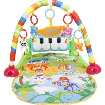 Aqrau - Skecten Alfombra Piano Gimnasio para Bebés, Gimnasio para bebés, Tapete sensorial, Tapete para bebés con melodías durante 3-18 meses