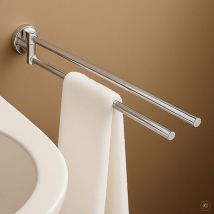 AquaCraft 100 Handtuchhalter ohne Bohren 10030045-00 44 cm, 2-armig beweglich, chrom