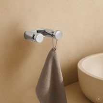 200 Doppelhandtuchhaken 20040002-00 3 cm, chrom - Aquacraft