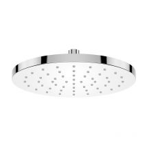 Aquacraft - Kopfbrause rund 250 mm Regendusche verchromt 12 l/min Durchfluss Slim Design abs Kunststoff Duschkopf Deckenmontage mit Standardanschluss