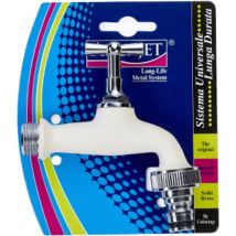 Rubinetto C/Inn. Rapido 1/2 Bianco