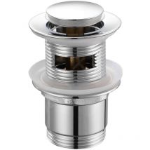 Accessoires - Garniture de vidage ronde, ClickClack, petit bouchon, chrome TF8001 - Aqualine