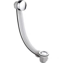 Accessoires - Vidage baignoire et trop-plein 600 mm, chrome TY1002 - Aqualine