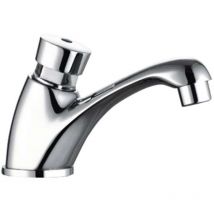 Aqualine Anschlussarmaturen - Selbstschließendes Standventil Für Waschtisch, Chrom Zy12053