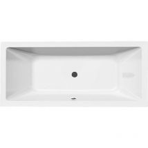 Aqualine Badewannen - Badewanne Nisa, 180x80x42 Cm, Weiß A1880