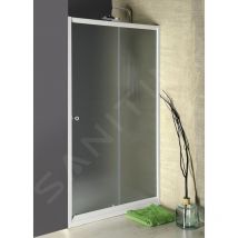 Aqualine - Cabines de douche - Porte de douche coulissante 1000 mm, verre dépoli BTS100