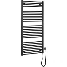 Aqualine Chauffage - Elément chauffant 60x132 cm, 600 W, noir mat ILE36TB